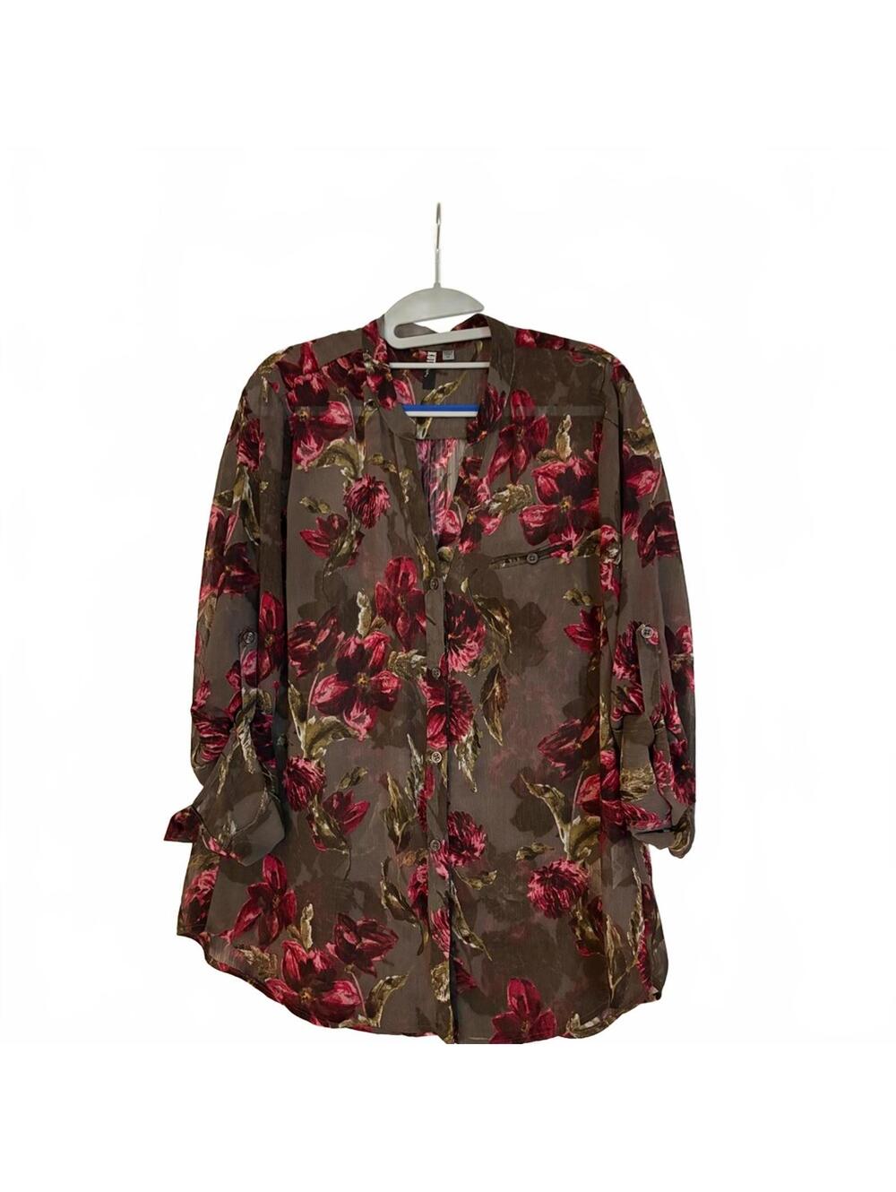 Kut from the Kloth Sheer Floral Top